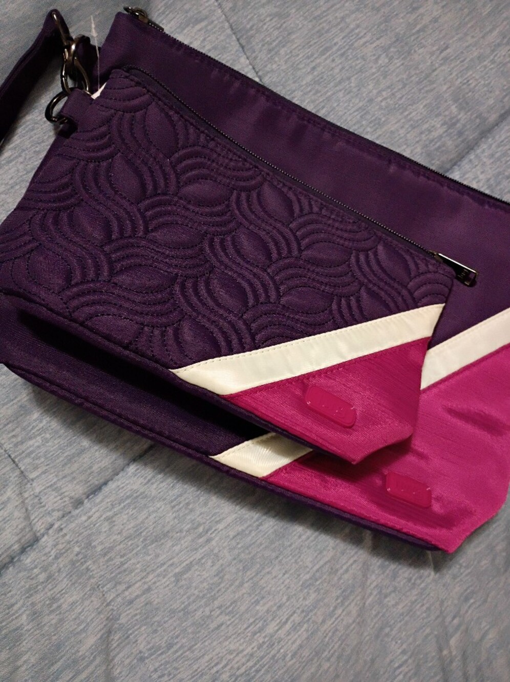 Lug Paddle Pouch Duo- Fuchsia And Pink